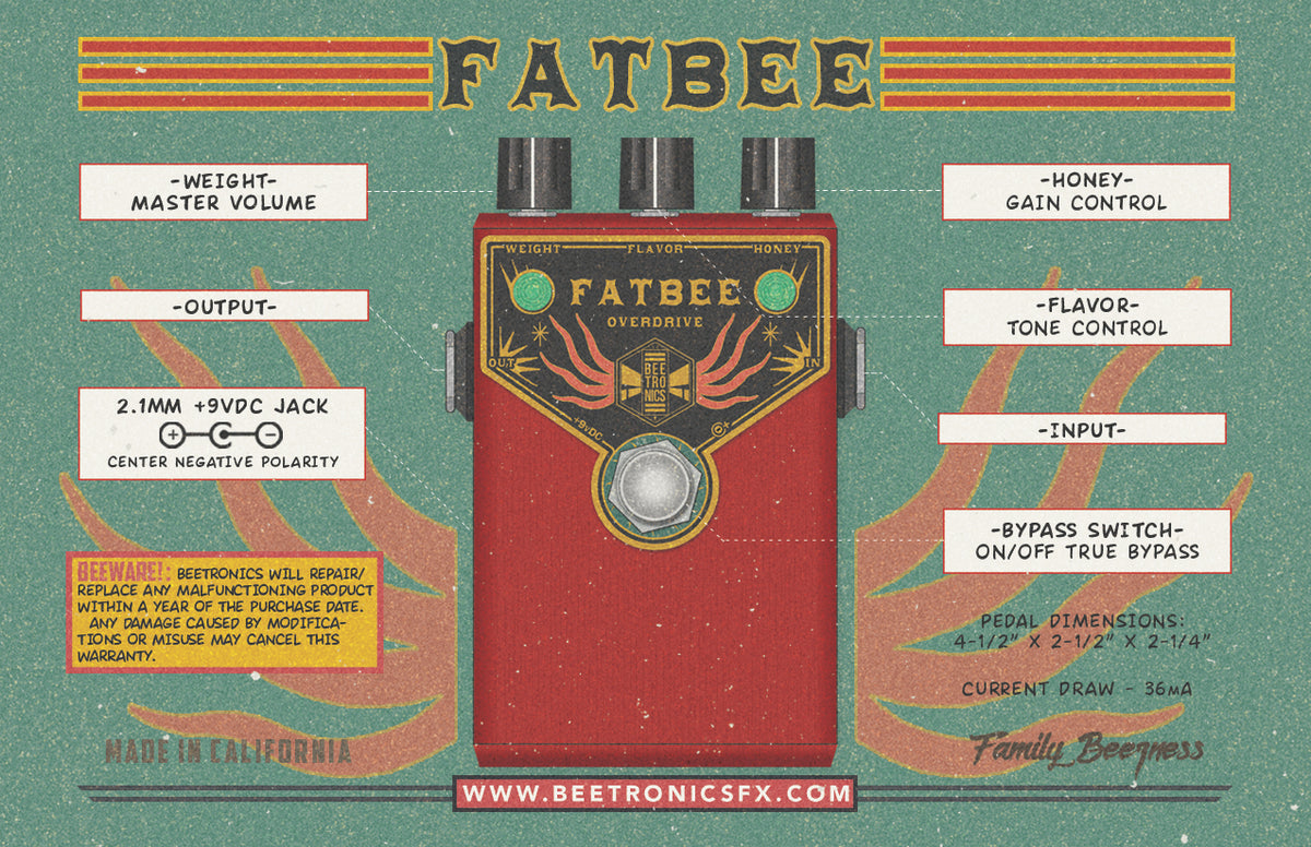 FATBEE Overdrive "Rosa Shock" <p> Custom Series